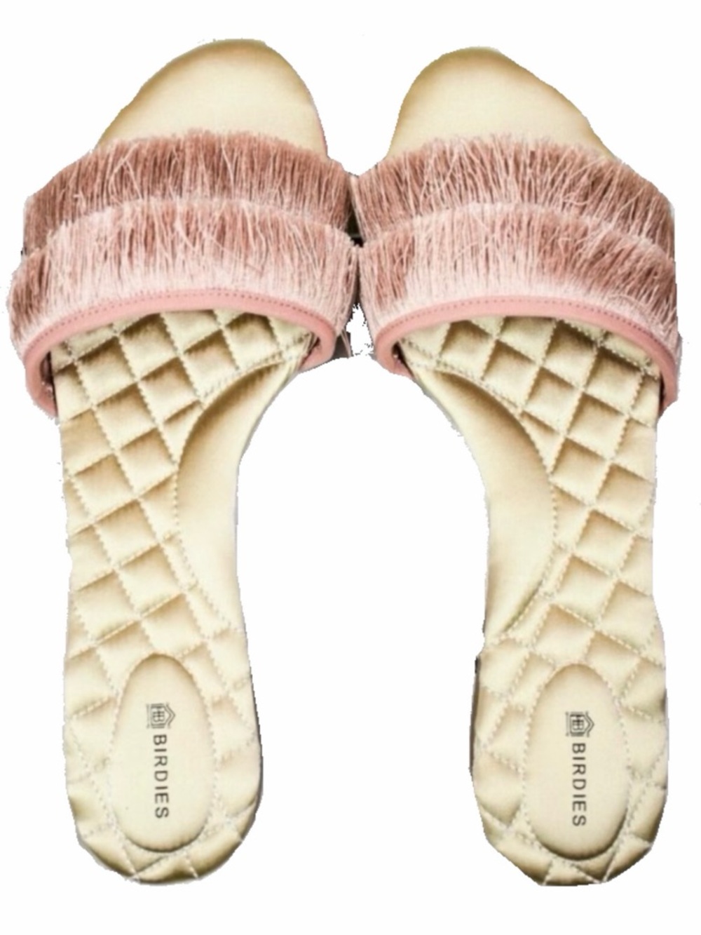 GUC Birdies pink fringe sandals, size 11